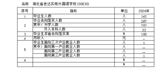 湖北省世达实用外国语学校质量年度报告